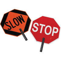 Panneau de signalisation &agrave; deux c&ocirc;t&eacute;s  Stop/Slow  Auto Electric Service Ltd.