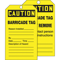 Tags By-The-Roll Safety Tags, Cardstock, 3" W x 6-1/4" H, English Auto Electric Service Ltd.
