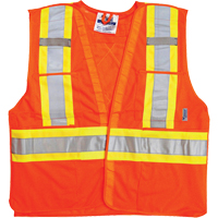 Traffic Safety Vest, High Visibility Orange, Medium/Small, Polyester Auto Electric Service Ltd.