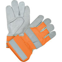 Premium Quality High Visibility Fitters Gloves, Large, Split Cowhide Palm, Cotton Inner Lining Auto Electric Service Ltd.