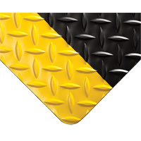 Diamond-Plate Switchboard Matting No.701, 3' W x 75' L, 1/4" Thickness, Black/Yellow, PVC Auto Electric Service Ltd.