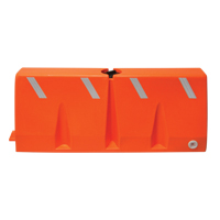 Traffic Barriers, Water-Filled, 62.25" L x 24" H, Orange Auto Electric Service Ltd.