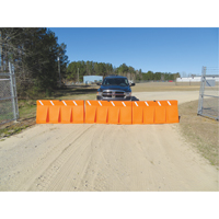 Traffic Barriers, Water-Filled, 62.25" L x 24" H, Orange Auto Electric Service Ltd.