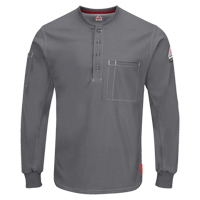 Chemises Henley Excel FR &agrave; manches longues, Petit, Gris Auto Electric Service Ltd.