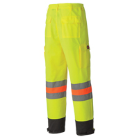 6009 Breathable Traffic Safety Pants, Polyester, X-Small, High Visibility Lime-Yellow Auto Electric Service Ltd.