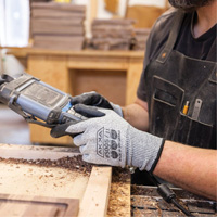 Gants r&eacute;sistants aux coupures, Taille Petit/7, Calibre 10, Rev&ecirc;tement Mousse de nitrile, Enveloppe en Dyneema, ASTM ANSI niveau A3/EN 388 niveau C Auto Electric Service Ltd.