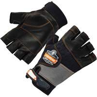 Gants demi-doigts en cuir r&eacute;duisant les impacts ProFlex 901, Petit, Paume en Cuir fleur, Poignet Boucle et crochet Auto Electric Service Ltd.
