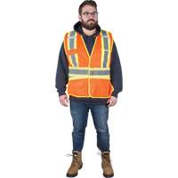 Flame-Resistant Surveyor Vest, High Visibility Orange, Medium, Polyester Auto Electric Service Ltd.