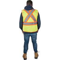 Flame-Resistant Surveyor Vest, High Visibility Lime-Yellow, Medium, Polyester Auto Electric Service Ltd.