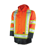 Lined Safety Parka, High Visibility Orange, Large Auto Electric Service Ltd.