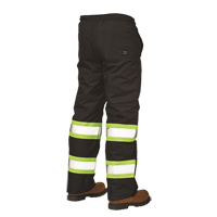 Pantalons &agrave; enfiler de s&eacute;curit&eacute; doubl&eacute;s, Polyester, Grand, Noir Auto Electric Service Ltd.