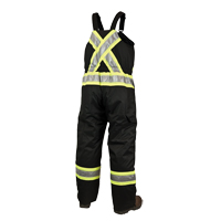 Salopettes de s&eacute;curit&eacute; doubl&eacute;e, Polyester/Polyur&eacute;thane, Grand, Noir Auto Electric Service Ltd.