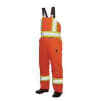 Salopettes de s&eacute;curit&eacute; doubl&eacute;e, Polyester/Polyur&eacute;thane, Grand, Orange haute visibilit&eacute; Auto Electric Service Ltd.