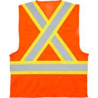 Traffic Safety Vest, High Visibility Orange, Medium, Polyester Auto Electric Service Ltd.
