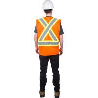 Traffic Safety Vest, High Visibility Orange, Medium, Polyester Auto Electric Service Ltd.