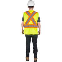 Traffic Safety Vest, High Visibility Lime-Yellow, Medium, Polyester Auto Electric Service Ltd.