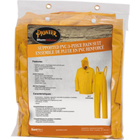 577 3-Piece Rain Suit, Polyester/PVC, 5X-Large, Yellow Auto Electric Service Ltd.