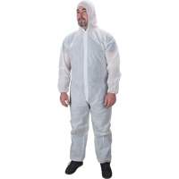 Hooded Coveralls, Medium, White, Polypropylene Auto Electric Service Ltd.