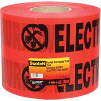 Scotch&reg; Buried Barricade Tape, English, 6" W x 1000' L, 4 mils, Black on Red Auto Electric Service Ltd.