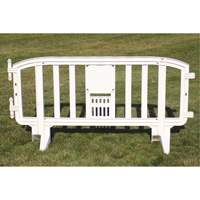 Movit Barricade, Interlocking, 78" L x 39" H, White Auto Electric Service Ltd.