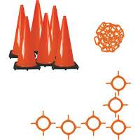 Traffic Cone & Chain Kit, 28", Orange Auto Electric Service Ltd.