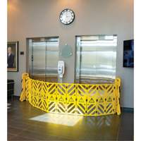 Portable Mobile Barrier, 40" H x 13' L, Yellow Auto Electric Service Ltd.