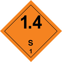 Hazardous Material Handling Labels, 4" L x 4" W, Black on Orange Auto Electric Service Ltd.