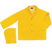 Imperm&eacute;able de s&eacute;rie classique avec capuchon amovible, Polyester/PVC, Grand, Jaune Auto Electric Service Ltd.