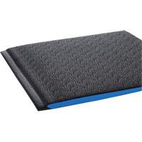 Tapis ergonomiques Wear-Bond Comfort-King, Rugueux, 2' x 3' x 9/16", Noir, Mousse de vinyle Auto Electric Service Ltd.