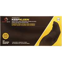 KeepKleen&reg; Disposable Gloves, Large, Nitrile, 8-mil, Powder-Free, Black Auto Electric Service Ltd.