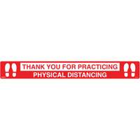 "Physical Distancing" Floor Sign, Adhesive, English with Pictogram Auto Electric Service Ltd.