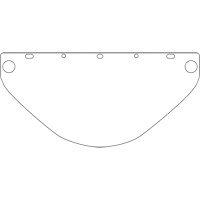 Dynamic Universal Fit Safety Visor, Polycarbonate, Clear Tint Auto Electric Service Ltd.