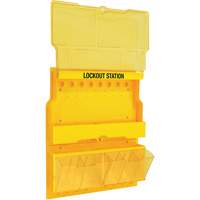 Deluxe Lockout Station with Cover and Trilingual Labels, None Padlocks, 32 Padlock Capacity, Padlocks Not Included Auto Electric Service Ltd.