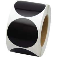 Pastilles de marquage color&eacute;es, Cercle, 3" lo x 3" la, Noir, Vinyle Auto Electric Service Ltd.