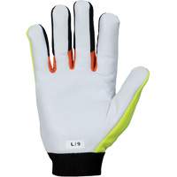 Gants de m&eacute;canicien &agrave; haute visibilit&eacute; ClutchGear, Paume Cuir fleur de ch&egrave;vre, Taille Moyen Auto Electric Service Ltd.