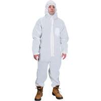Hooded Coveralls, Medium, White, SMS Auto Electric Service Ltd.