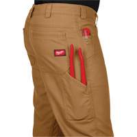 Pantalon de travail flexible et robuste, Poly-coton/Spandex, Khaki, Taille 32, Entrejambe 32 Auto Electric Service Ltd.