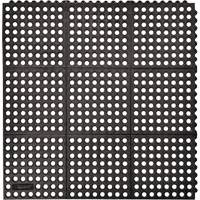 Tapis antifatigue &agrave; imbrication Cushion-Ease 550, &agrave; fentes, 3' x 3' x 3/4", Noir, Caoutchouc Auto Electric Service Ltd.