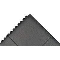 Tapis antifatigue &agrave; imbrication Cushion-Ease, Rugueux, 3' x 3' x 3/4", Noir, Caoutchouc naturel Auto Electric Service Ltd.
