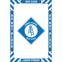 "Ladder Storage" Floor Marking Kit, Adhesive, English with Pictogram Auto Electric Service Ltd.
