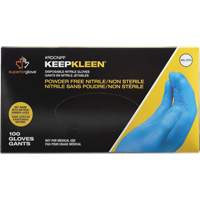 Gants jetables KeepKleen, Petit, Nitrile, 2,8 mil, Sans poudre, Bleu Auto Electric Service Ltd.