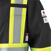 7702BK FR-Tech&reg; 88/12 FR Arc Rated Coveralls, Size 36, Black, 9.7 cal/cm² Auto Electric Service Ltd.