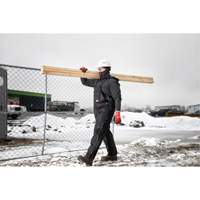 GridIron Regular Length Zip-To-Thigh Bib Overall, Men's, Large, Black Auto Electric Service Ltd.