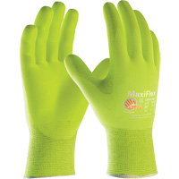 ATG MaxiFlex&reg; Ultimate High Visibility Seamless Gloves, Large, Nitrile Coating, 15 Gauge, Nylon/Elastane Shell Auto Electric Service Ltd.
