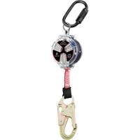 Cordage de s&eacute;curit&eacute; autor&eacute;tractable avec petit mousqueton Dynamic, 6', Polyester, Pivotant Auto Electric Service Ltd.