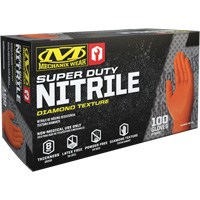 Super Duty Disposable Gloves, 9/Medium, Nitrile, 8-mil, Powder-Free, Orange Auto Electric Service Ltd.