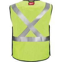 Gilet de s&eacute;curit&eacute; &agrave; maille d&eacute;tachable, Noir/Jaune lime haute visibilit&eacute;, Moyen/Petit Auto Electric Service Ltd.