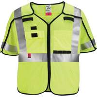 Gilet de s&eacute;curit&eacute; &agrave; maille d&eacute;tachable, Noir/Jaune lime haute visibilit&eacute;, Moyen/Petit Auto Electric Service Ltd.