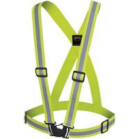 5497 Safety Sash, High Visibility Lime-Yellow, Silver Reflective Colour, One Size Auto Electric Service Ltd.