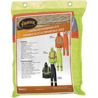 5599 Combinaison de pluie imperm&eacute;able et l&eacute;g&egrave;re, Polyester/PVC, T-petit, Jaune lime haute visibilit&eacute; Auto Electric Service Ltd.
